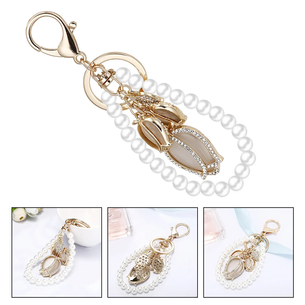 

Tulip Pendant Key Decor Fashion Chain Bag Ornament Hanging Decoration Decorative
