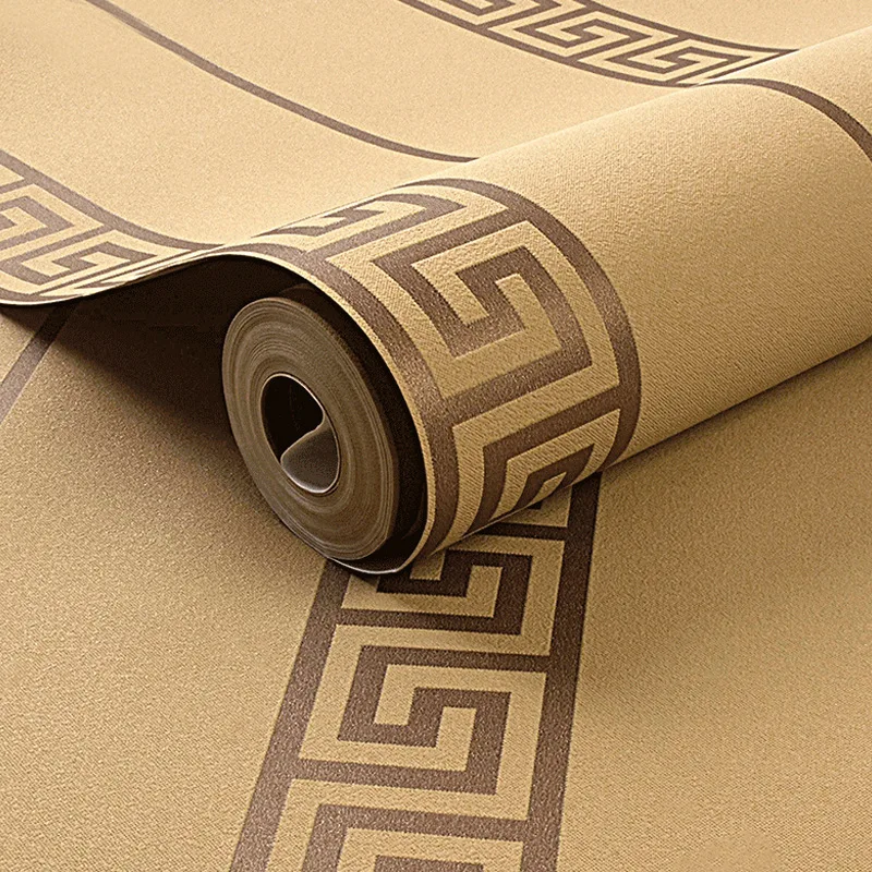 

Винтажные коричневые обои в китайском стиле с эхо-узором для гостиной 3D трехмерные Зен классические Фотообои