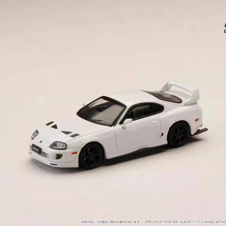 Фото Модель автомобиля Toyota SUPRA A80 статическая из сплава (JZA80), модель автомобиля из сплава под давлением, коллекционная декорация для взрослых, праздничная игрушка для мальчиков, 1/64 №3