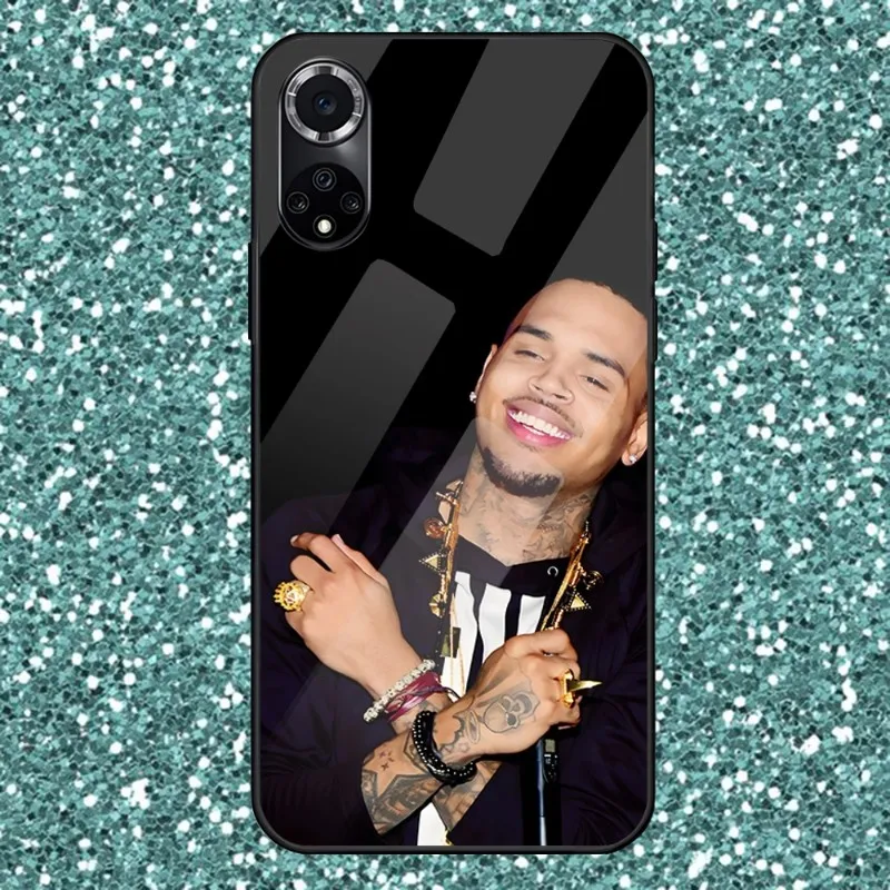 Chris Brown Phone Case For Huawei P20 P9 P30 P40 P50 Smartp Z Pro Plus 2019 2021 And Tempered Glass Colorful Cover images - 6