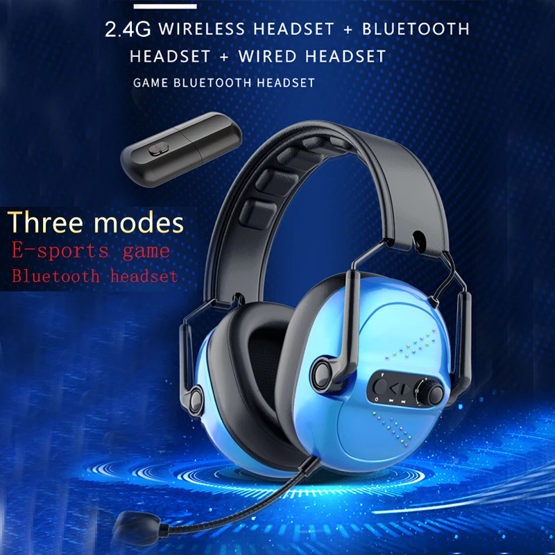 Беспроводная игровая Bluetooth-гарнитура с шумоподавлением 2 4 ГГц |