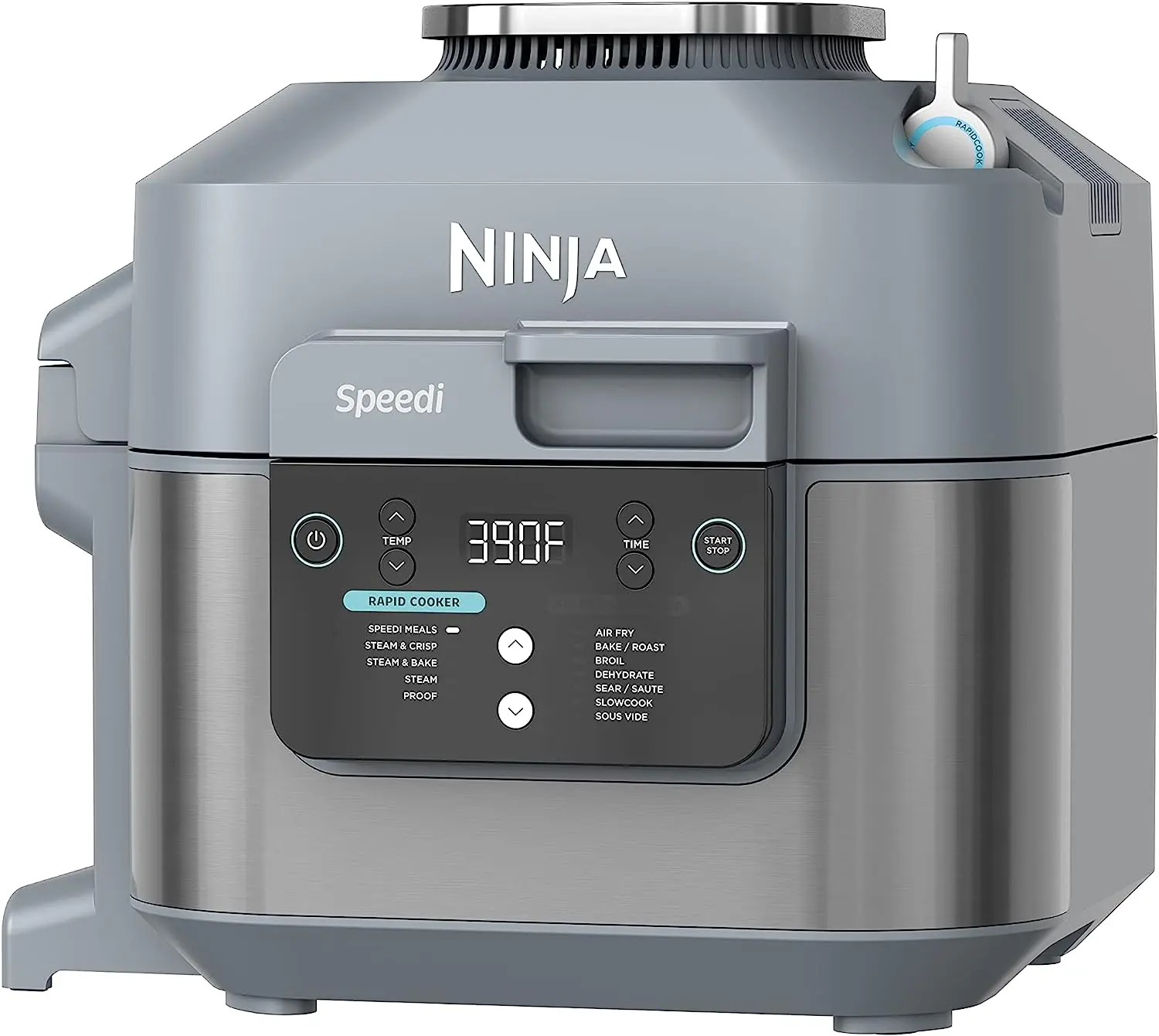 SF301 Speedi Rapid Cooker & Air Fryer, 6-Quart Capacity, 12-in-1 Functions to Steam, Bake, Roast, Sear, Sauté, Slow Cook, S