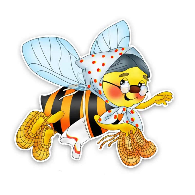 

Автомобильная наклейка Honeybee Granny, качественная ПВХ наклейка, 13 см * 12 см