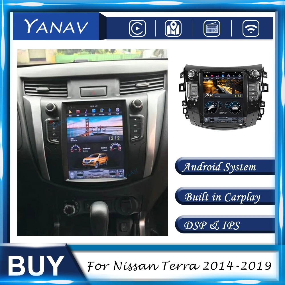 

Автомагнитола для Nissan Terra 2014-2019, Android, 2 Din, GPS-навигация, автомобильный видеостереоприемник, Мультимедийный MP3-плеер, головное устройство