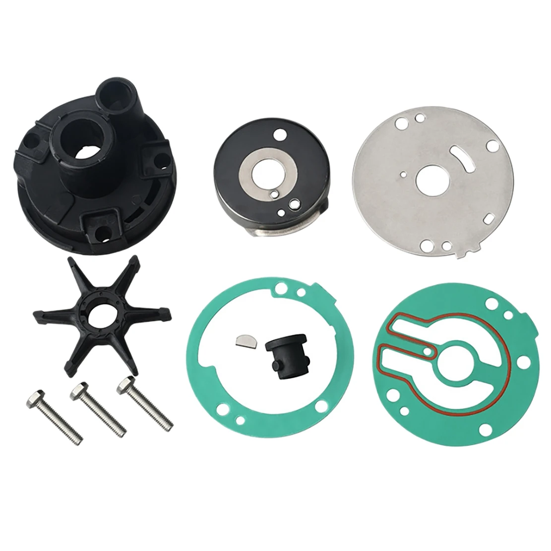 

689-W0078 Water Pump Impeller Repair Kit Fit for Yamaha Impeller Outboards 2 Stroke 25HP-30HP