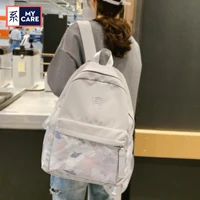 cgcbag 2022 korean fashion backpacks women student school bags casual waterproof nylon large capacity female school backpack