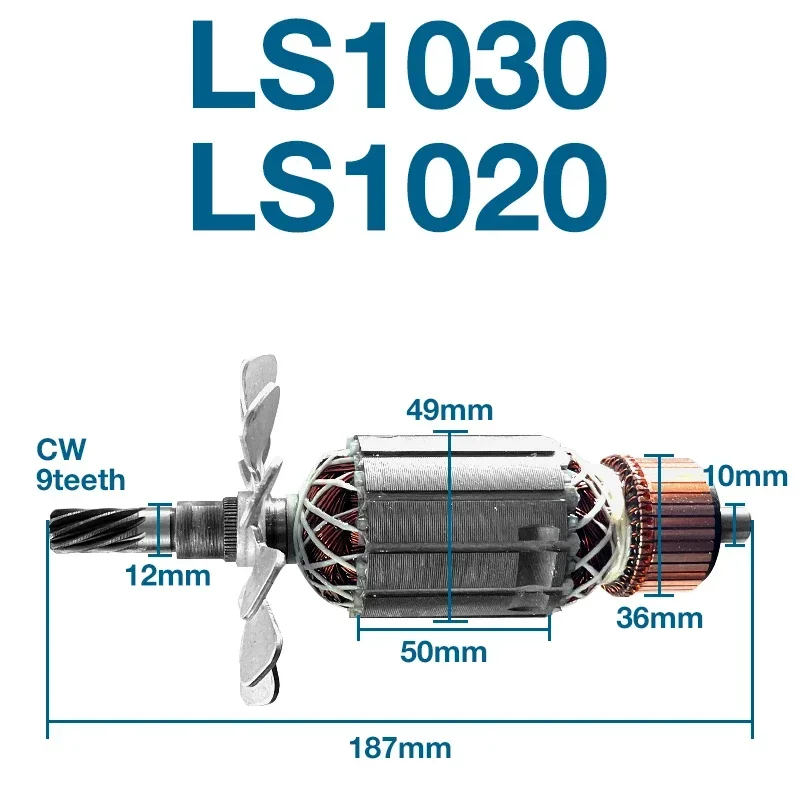 Φ якорь для Makita 255 LS1030 LS1020, алюминиевая пила, якорь ротора