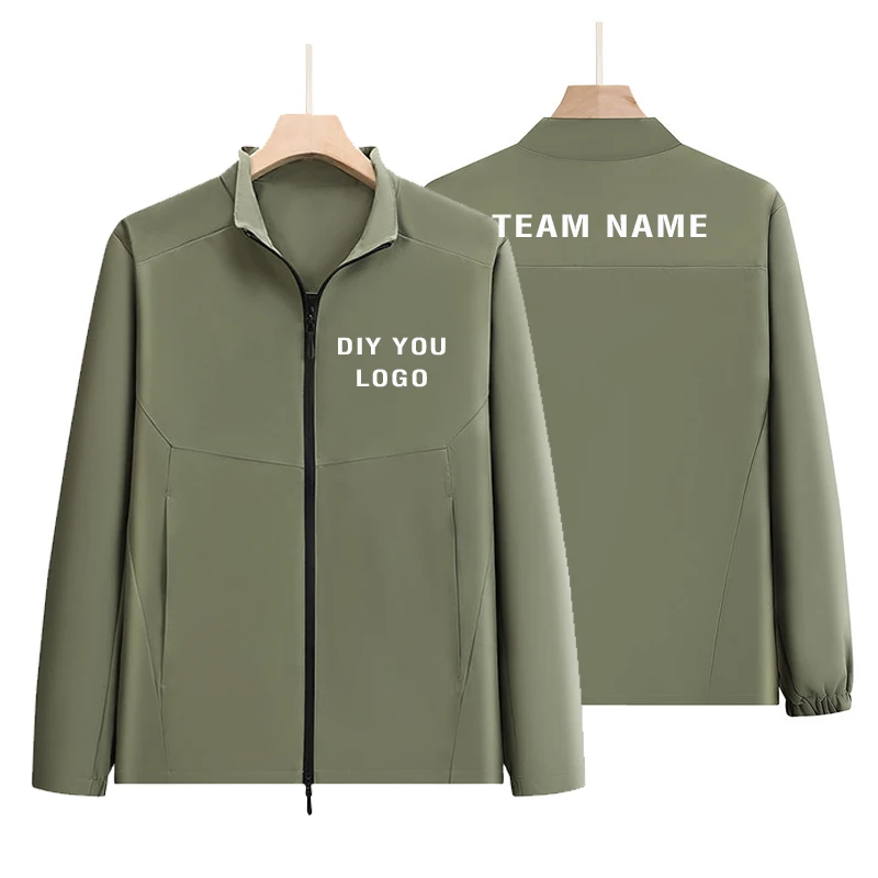 Мужская куртка из софтшелла с воротником-стойкой по индивидуальному заказу