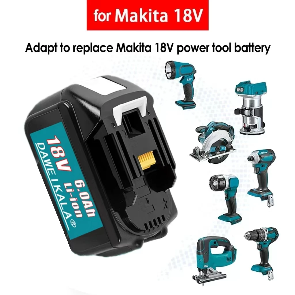 

Аккумуляторная батарея Waitley 18V4.0 5,0 6.0Ah для электроинструментов Makita со стандартной заменой литий-ионных элементов LXT BL1860 1850 18 в 6 А 6000 мАч