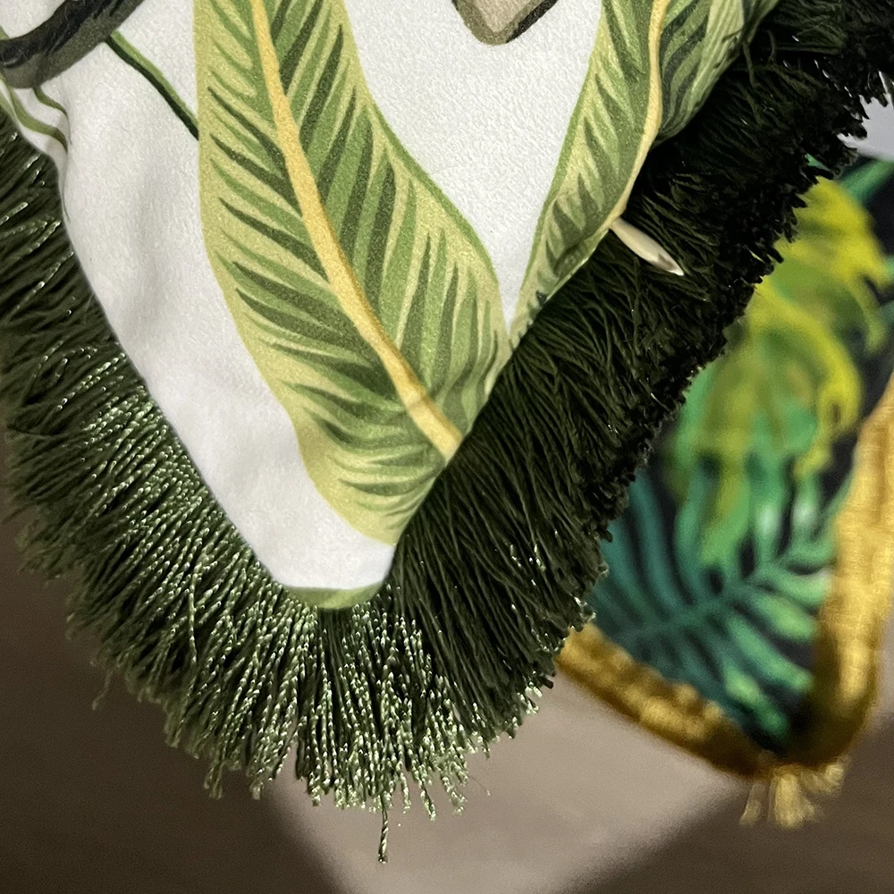 ESSIE HOME тропические животные обезьяна банан дерево Пальма цифровой принт