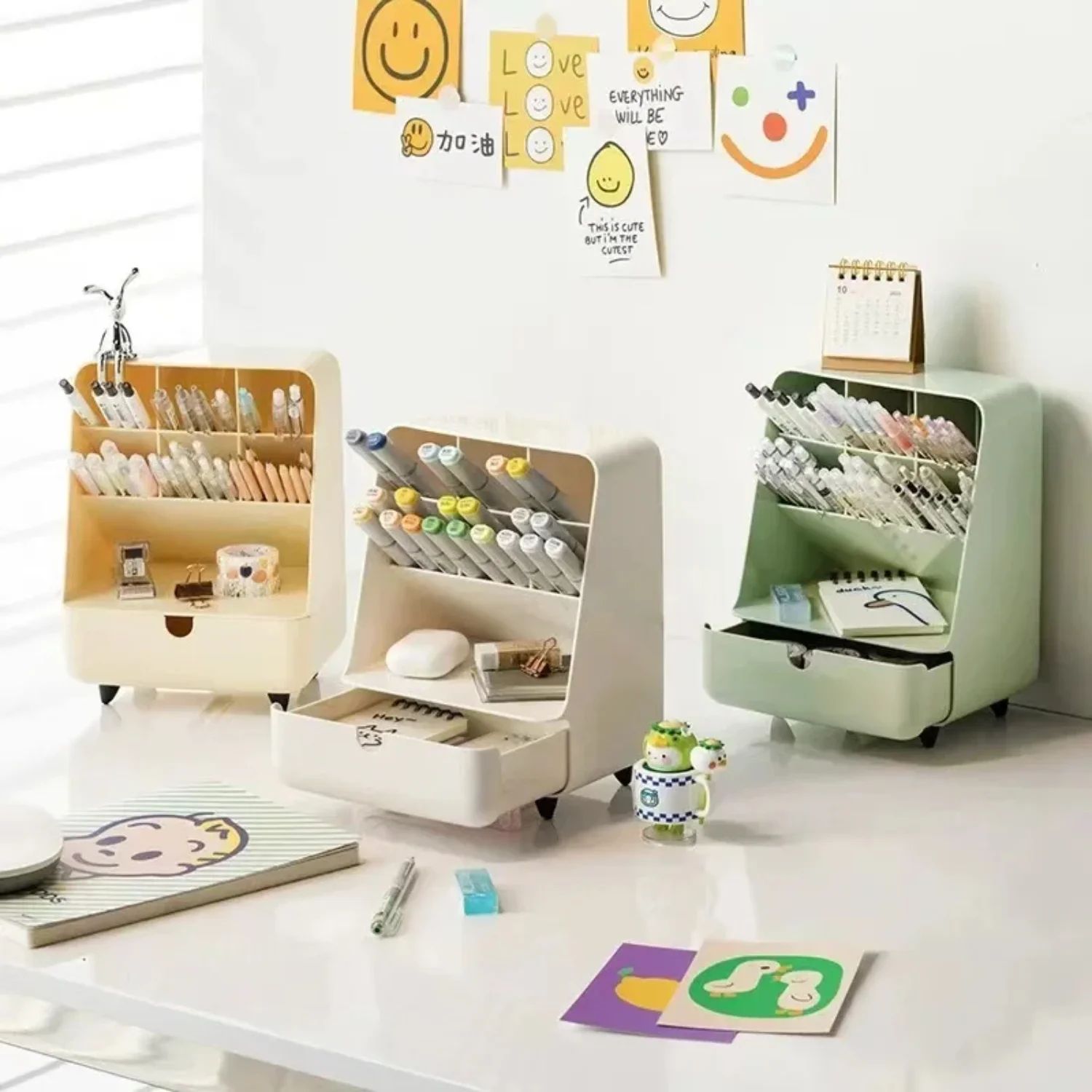 Многофункциональный настольный органайзер держатель для ручек коробка