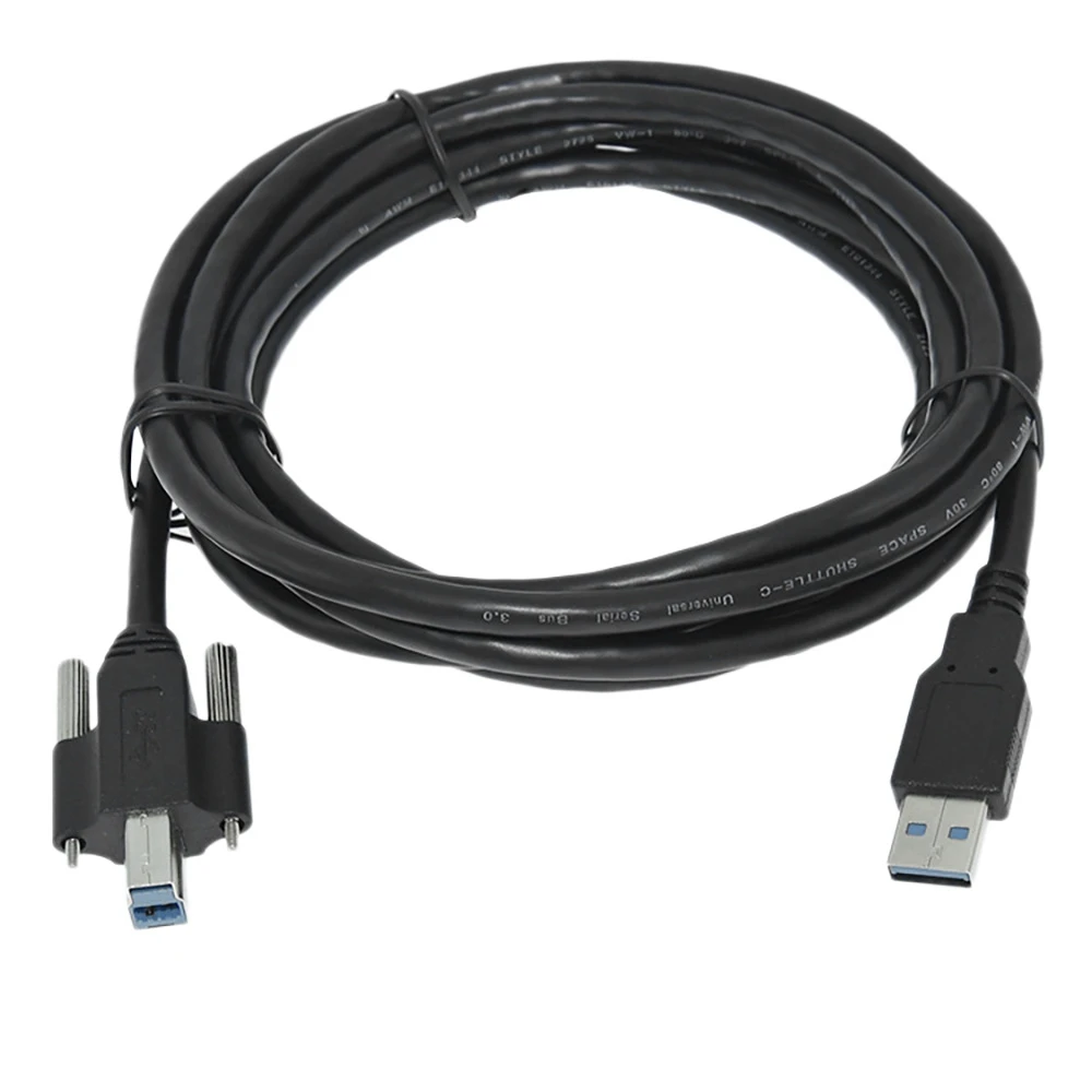 

Кабель для принтера с квадратным портом USB 3,0 с винтом A-Male на B-Male Blu-Ray кабель для передачи данных Кабель-адаптер 0,5 м