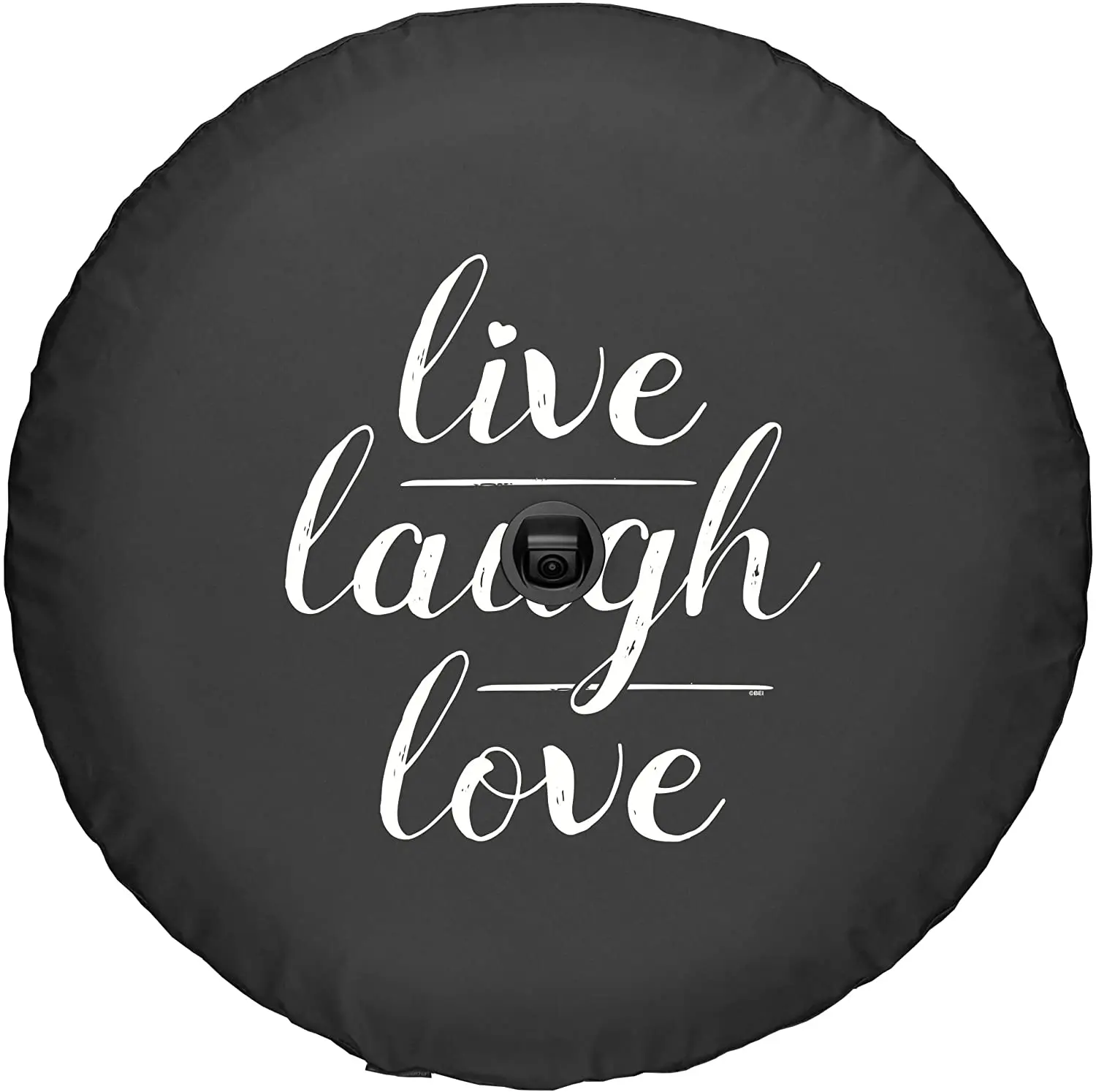 

Boomerang - Live Laugh Love - 32" Soft JL Tire Cover for Jeep Wrangler JL (with Back-up Camera) - Sport & Sahara (2018-2021)
