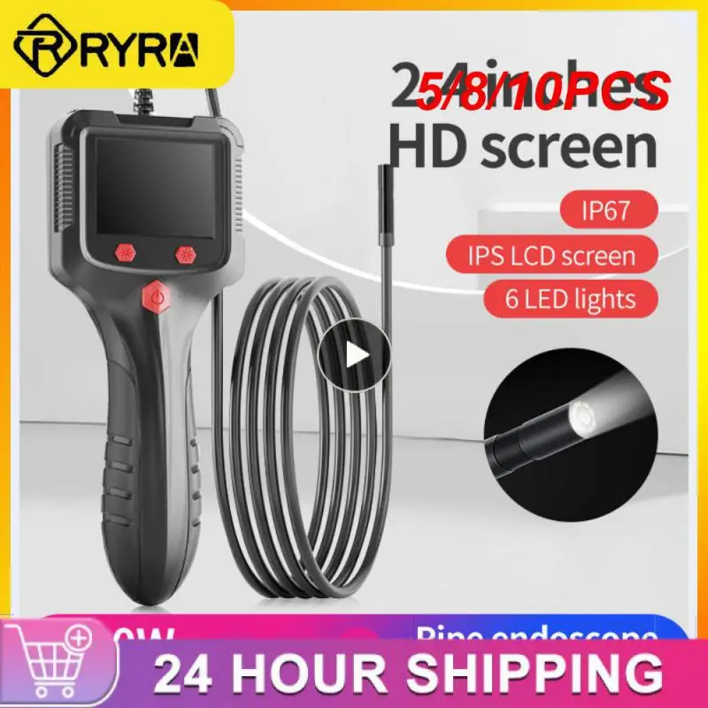 

5/8/10PCS High-definition Camera Ip67 Waterproof 8mm Lens Pipe Endoscope Pipe Sewer Handheld Inspection Borescope