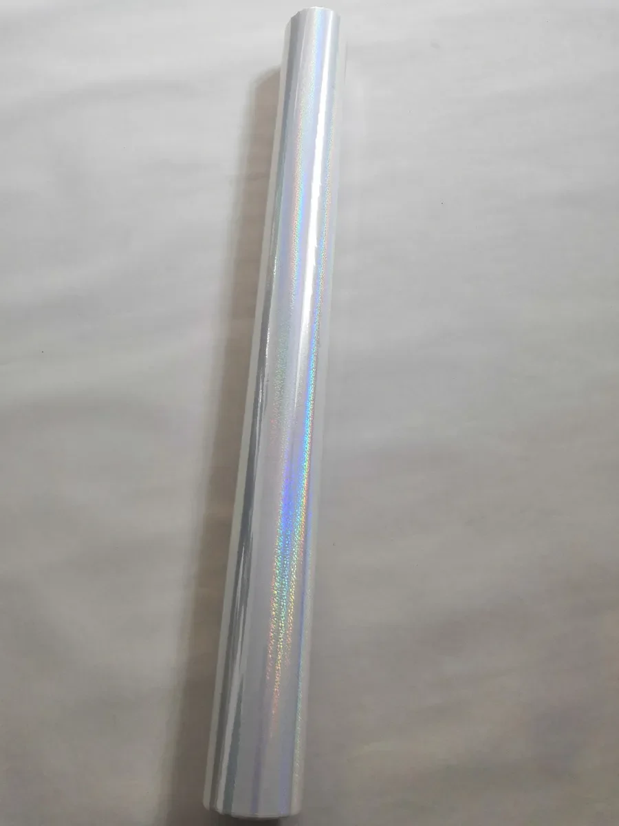 Голографическая фольга прозрачная для тиснения с кристаллами горячий пресс на