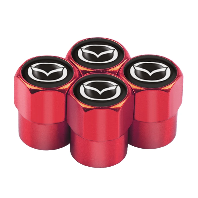 

4 шт., колпачки для клапанов шин автомобиля, чехол с логотипом, автостайлинг для Mazda 2 3 6 5 Axela Atenza CX 5 CX3 323, эмблемы, аксессуары