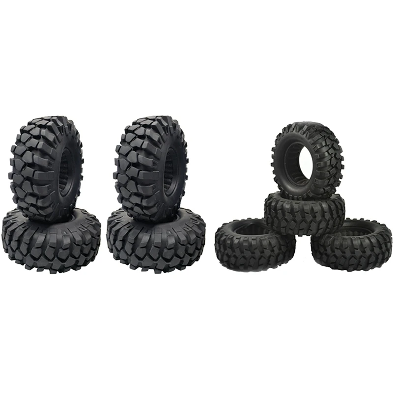 

8 Pcs 1.9 Inch Tyre For 1/10 RC Crawler Traxxas TRX4 Axial SCX10 III AXI03007 90046, 4 Pcs 108X40mm & 4 Pcs 96X40mm