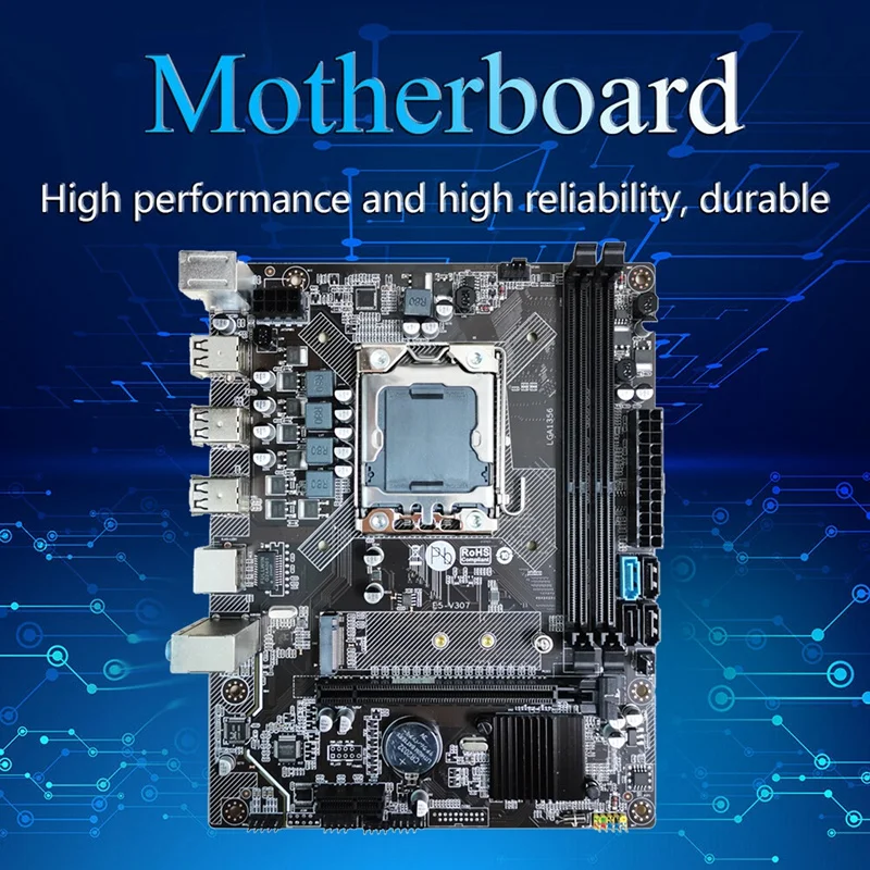 

X79 PC Motherboard+E5 2420 CPU+Thermal Grease+SATA Cable LGA1356 2XDDR3 RAM Slot M.2 NVME SATA3.0 Gaming Motherboard