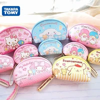 sanrio melody cinnamoroll kt kuromi semicircular storage bag cosmetic bag change wallet large small two gifts for childrens