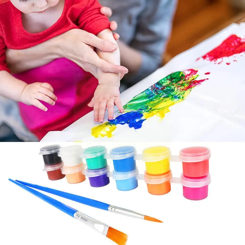 

12 Colors/set Mini Finger Painting Tool Kit H1z2