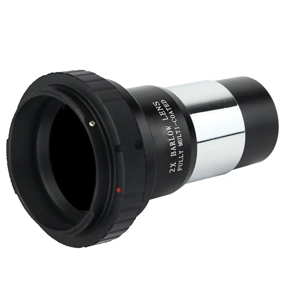 Telescope SLR Camera Canon Nikon T Ring and 2X Fully Coated Barlow Lens