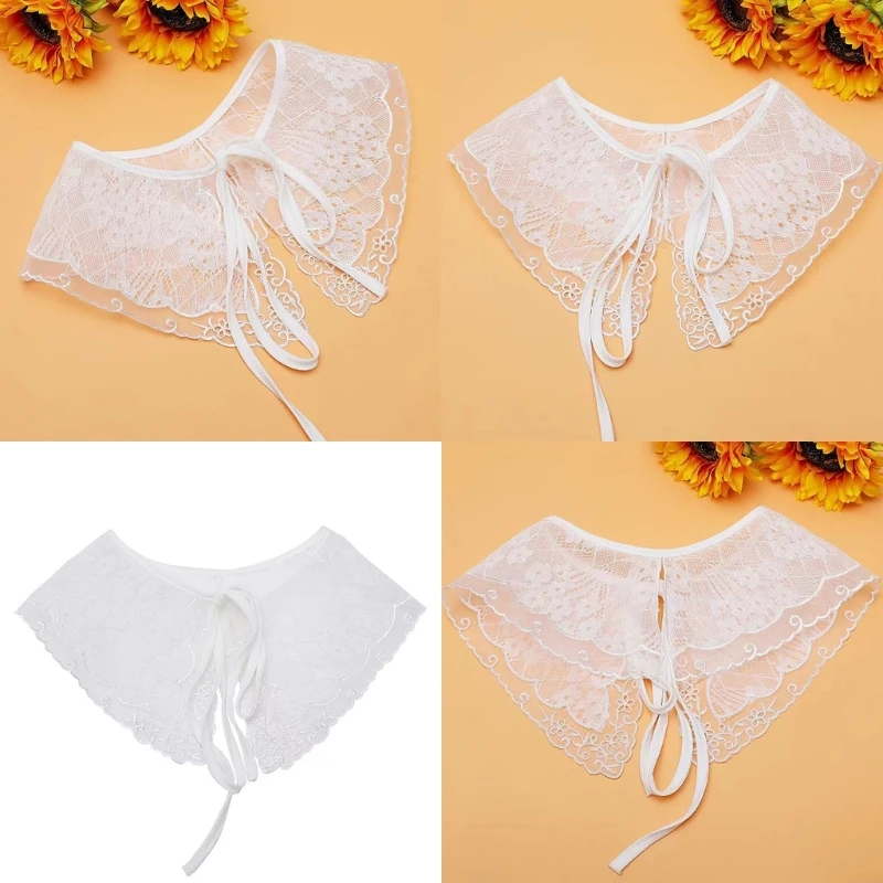 

Вышивка Цветочный воротник Искусственный воротник Рубашка Блузка с воротником Платье Декоративный воротник