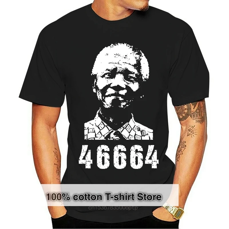 

Cheap Men T Shirt Fashion Shirt Mandela Forever T Shirt Nelson Madiba Peace Afrika Africa Print Tees Short Sleeve O Neck