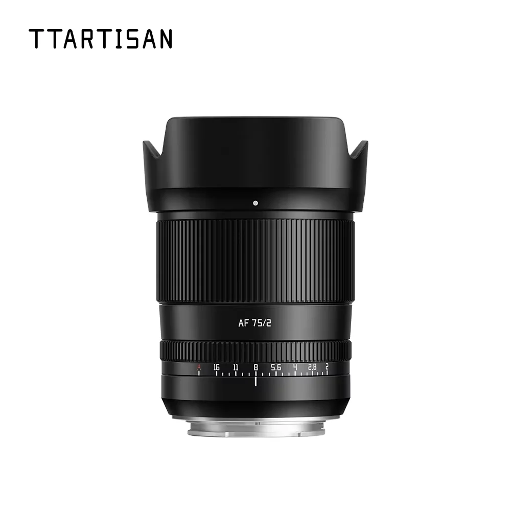 Полнокадровый объектив TTArtisan Auto Focus 75 мм F2 для беззеркальной камеры Sony A7M4 a6000 zve10