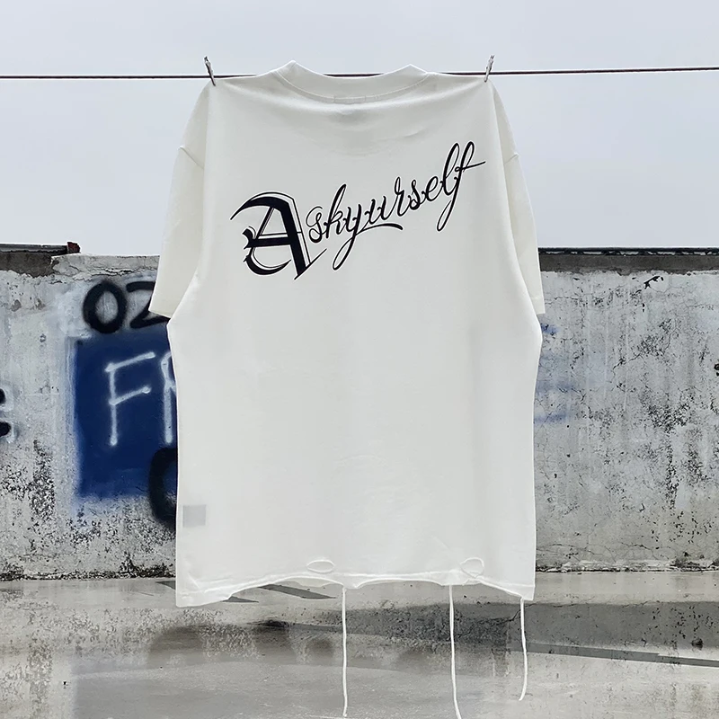 Футболка ASKYURSELF с надписью Do Old для мужчин и женщин рубашка круглым вырезом ручной