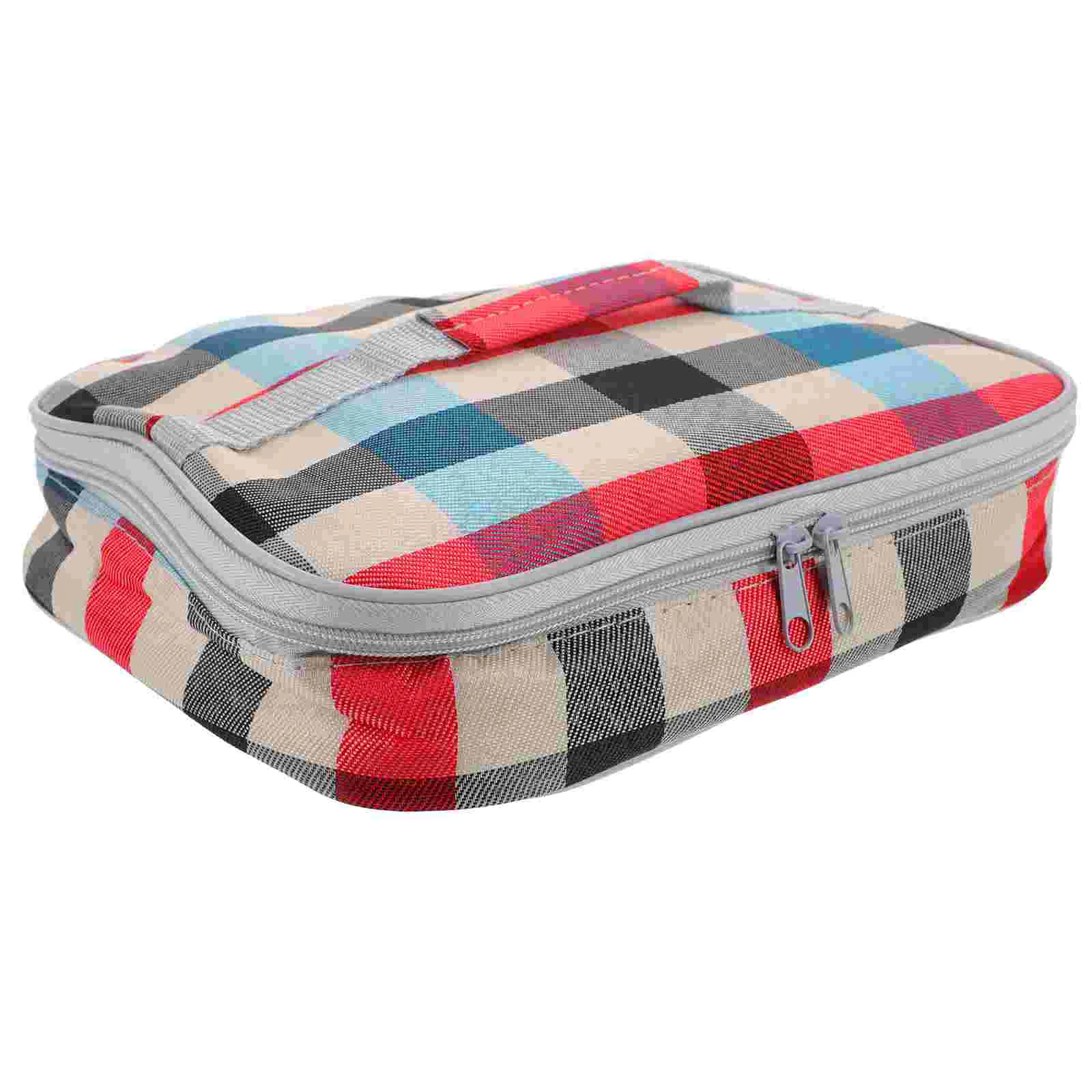 Square Lunch Bag Insulation Bags Work Ladies Insulated Outdoor Convenient Bento Box Camping Thermal Adult images - 6