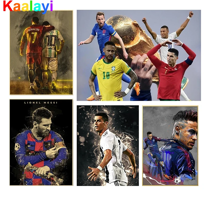 

Алмазная живопись, футбол, звезда, Φ, домашний декор, 5D алмазная вышивка, художественные наборы для вышивки крестиком MK373