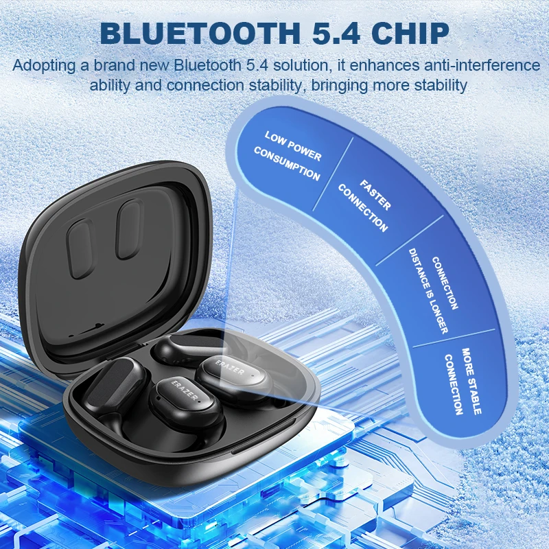 Фото Наушники Lenovo Erazer XP2 Bluetooth 5,4 OWS Спортивные беспроводные наушники Lenovo Наушники Цветной экран Сенсорная поддержка TF-карты №3