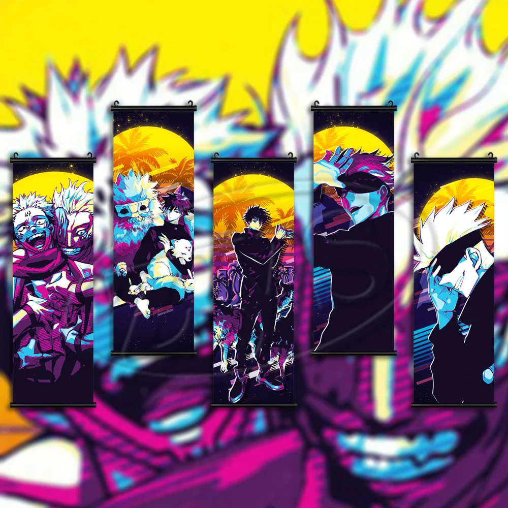 

Настенная картина с изображением годзё Сатору, настенное украшение для гостиной, модульные постеры для украшения дома