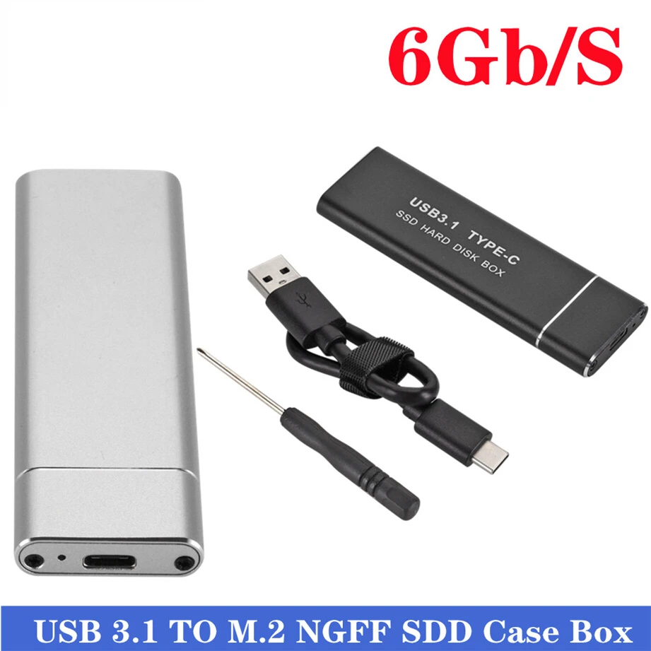3.1 Type-C на M.2 NGFF SSD Чехол для мобильного жесткого диска 6 Гбит/с внешний корпус чехол