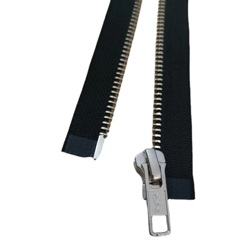 

2pcs/Lot 5# 60cm To 70cm Vintage YKK Zipper Metal Single Open End Down Jacket Repair Tailor Sewing Accessories