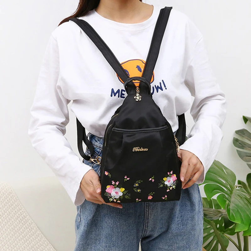 

2023 Casual Printed Women's Backpack Girls Bookbags Handbag Multifunctional Large Capacity Students School Bags Travel Backpack