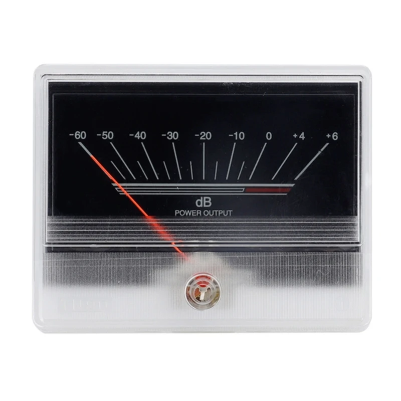 

L69A VU Meter Header Level Header Power Amplifier Level Meter with Pointer-Dial for Recording Studio Home Car