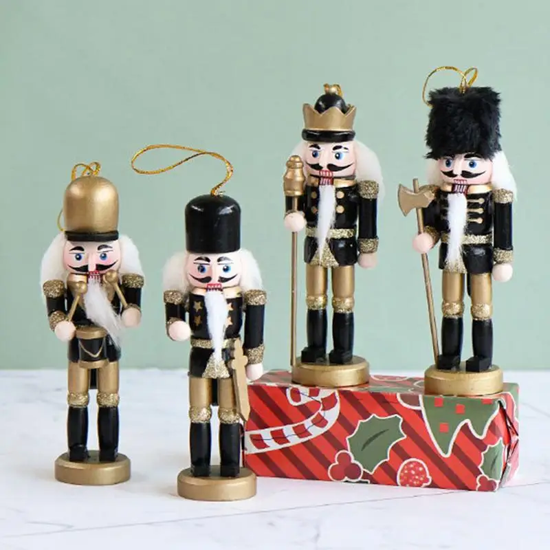 

4 шт., Деревянные Подвески для детской ёлки