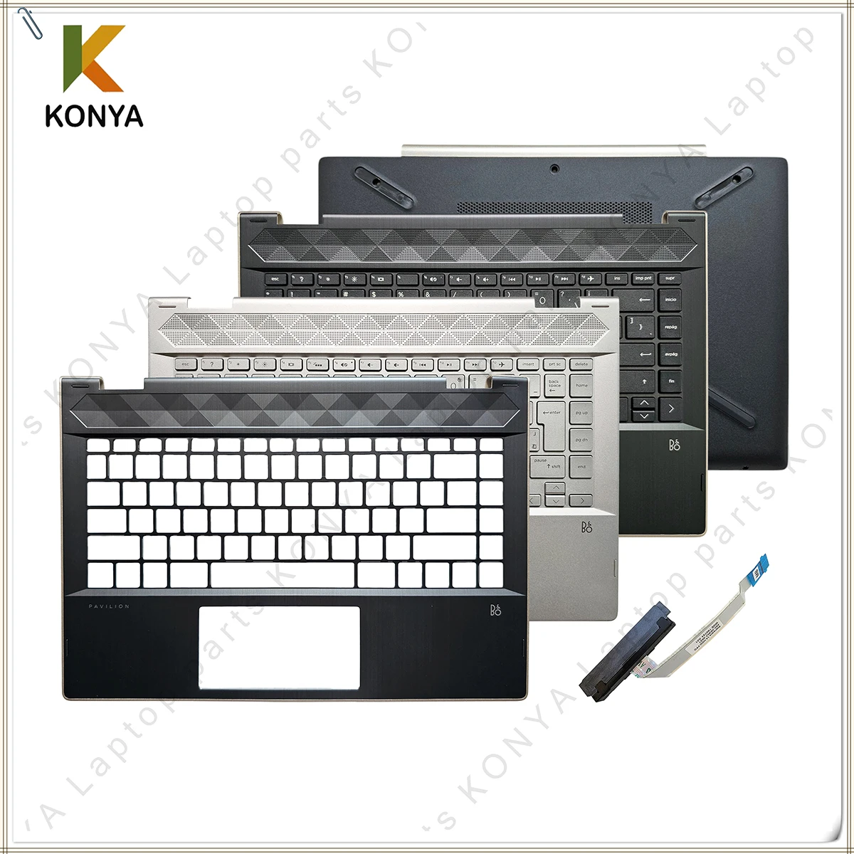 Для ноутбука HP Pavilion X360 14-CD TPN-W131 серии, задняя крышка ЖК-дисплеяпередняя панельподставка для рукнижняя часть корпусаклавиатуракабельдетали (art.: 3920d41e2ef22) - 3920d41e2ef22