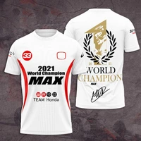 f1 shirt red colour bull racing car f1 2021 max33 champion world t shirt fan formula one uniform team uniform quick dry t shirt