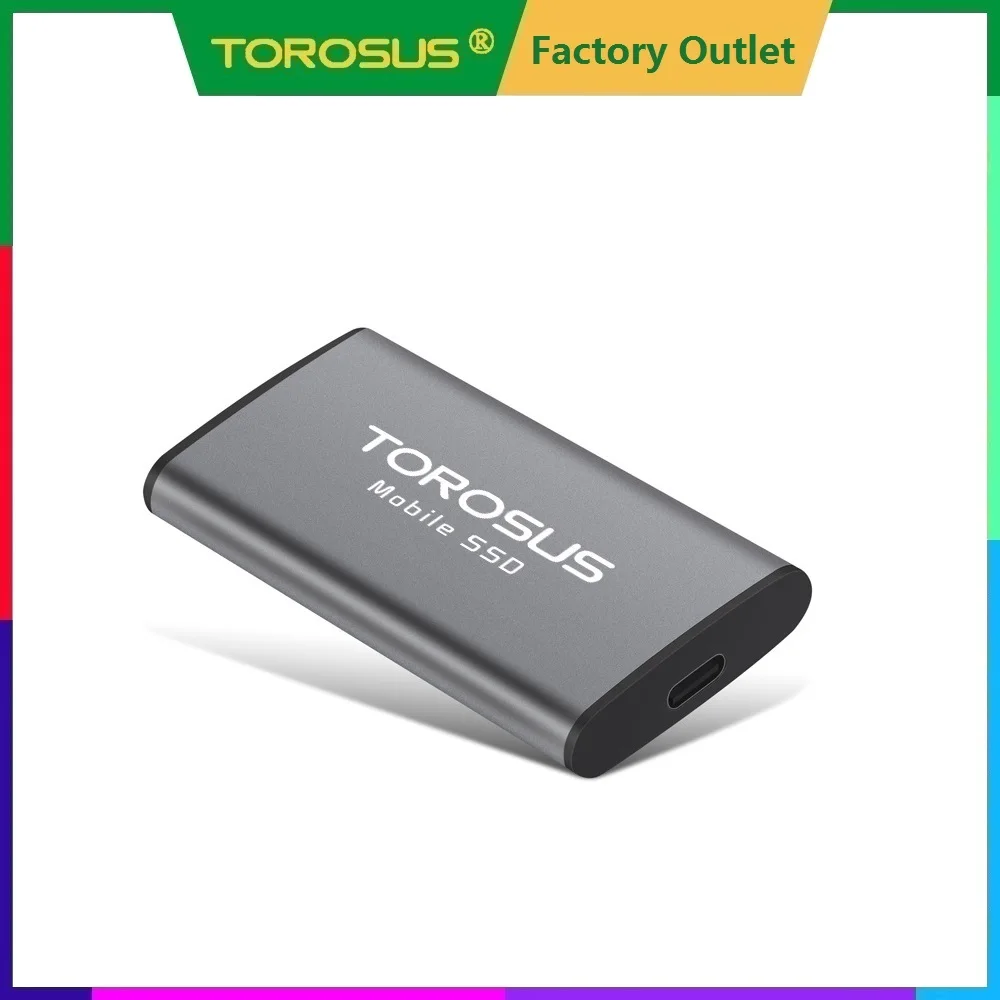 

TOROSUS SSD External 120GB 250GB 500GB 1TB Hard Drive Portable 1.8'' USB 3.0 Type C Solid State Disk Best Gift For Businessman