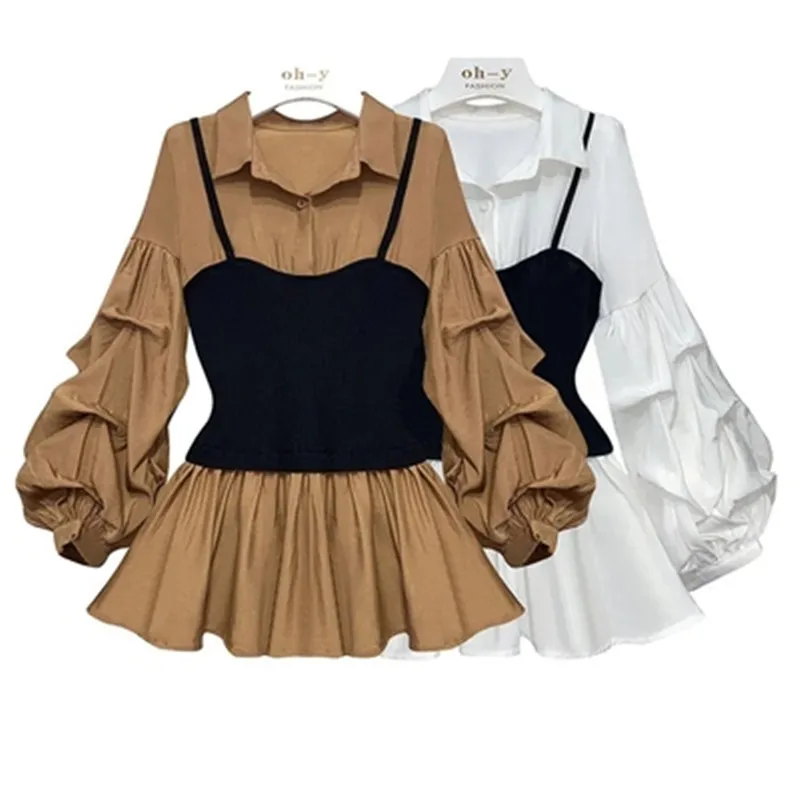 Блузка женская демисезонная с длинным рукавом A887