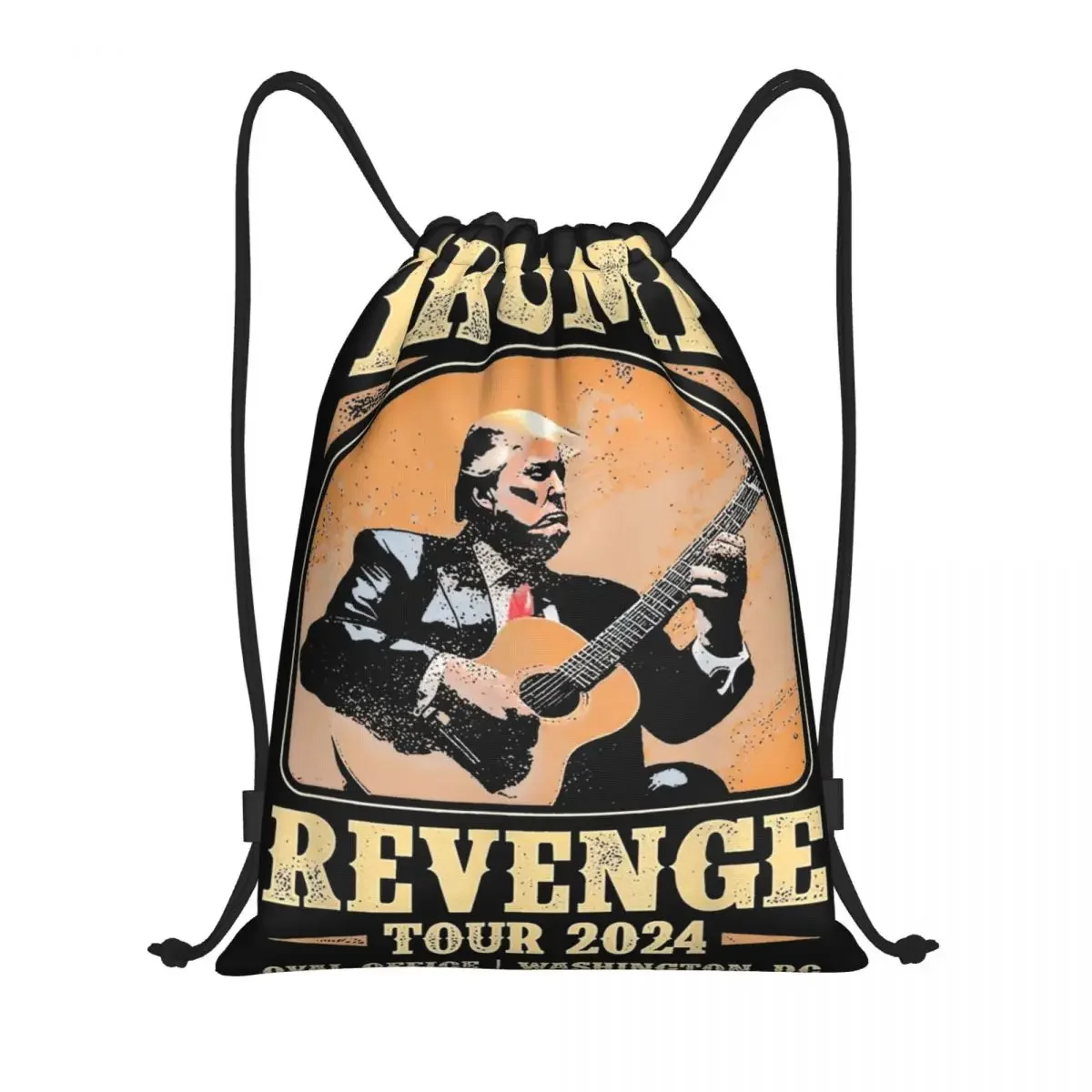 Сумка на шнурке с изображением Трампа мести 2024 спортивный рюкзак для спортзала