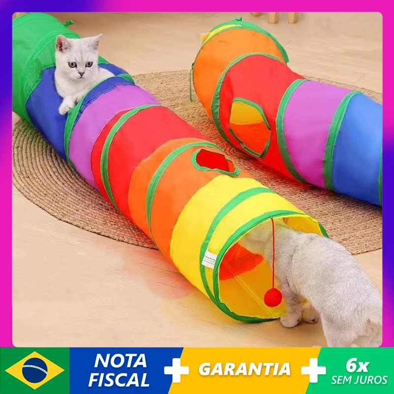 

Cats Tunnel Foldable Pet Cat Toys Kitty Pet Training Interactive Fun Toy Tunnel Bored For Puppy Kitten Rabbit Play Tunnel Tube