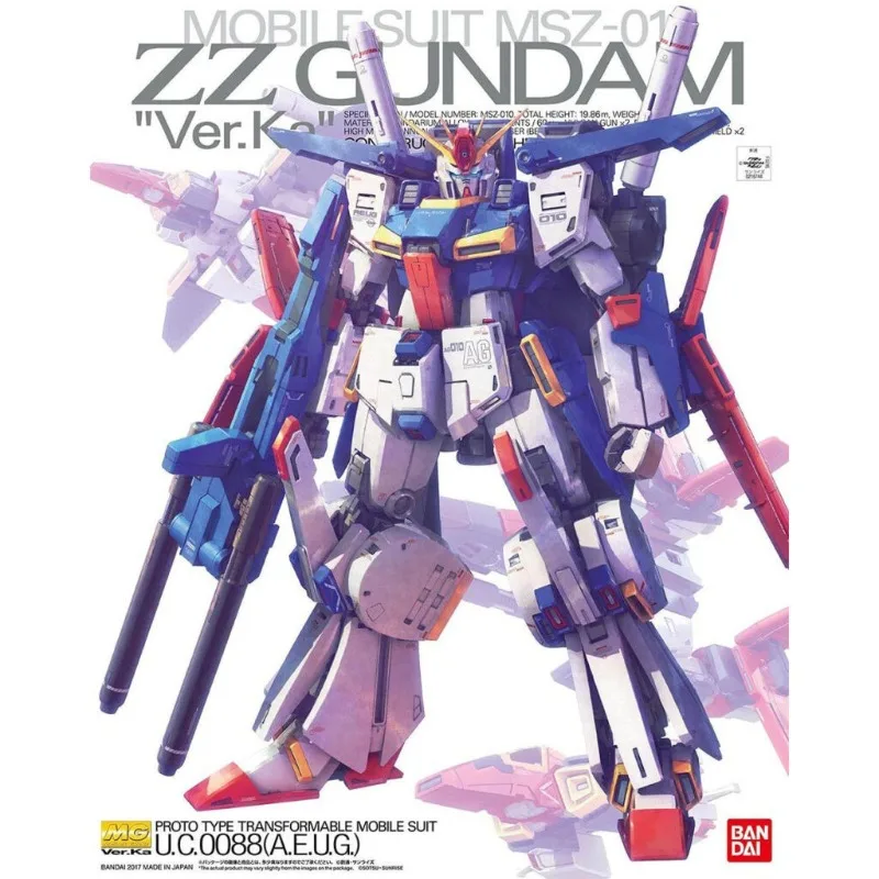 Фото В наличии: Сборная модель Bandai MG 1/100 MSZ-010 ZZ Gundam Ver.Ka №1