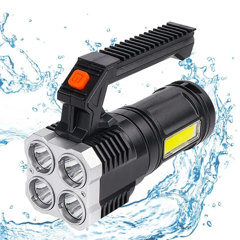 

Flashlights High Lumens LED Flashlight Rechargeable Hiking Flashlight Powerful Flashlights With IPX-6 Waterproof Design USB