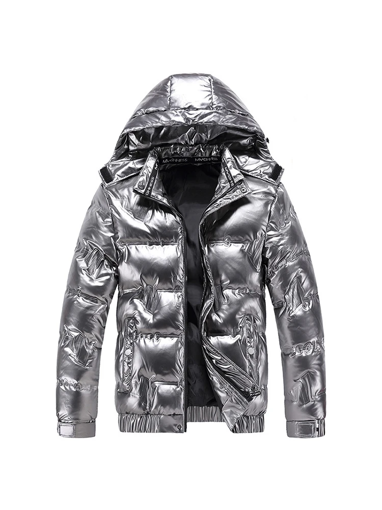 New 2022 Winter Men's Jacket Casual Parka Outwear Waterproof Zip Up Plus Size 4XL Black Warm Hood Outwearing Coat