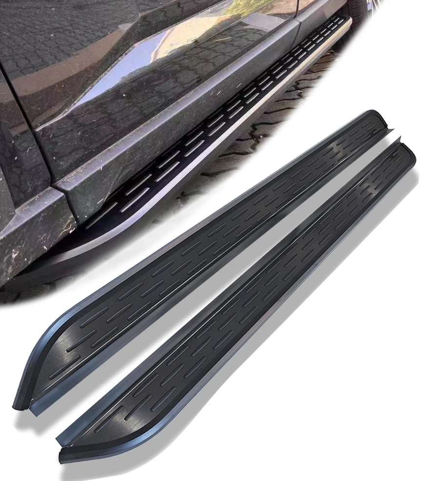 Фото 2 шт. подходят для Toyota Sienna XL40 2021-2025, подножки, боковые ступеньки, Nerf Bar, алюминий (с кронштейнами), черный CKL №1