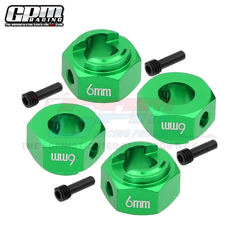 Шестигранные адаптеры из сплава GPM толщиной 6 мм для AXIAL 1/10 RBX10 Ryft Rock Bouncer AXI03005