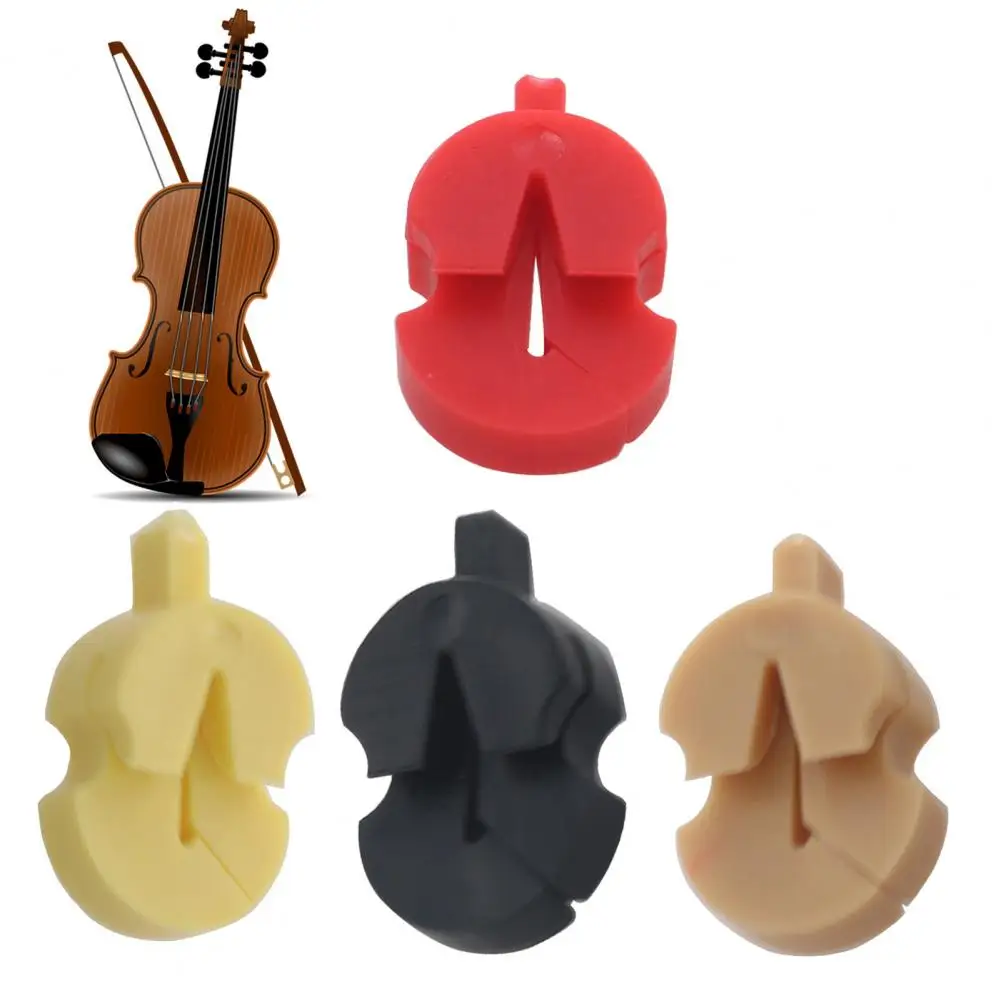 

Fiddle Mute Rubber Useful Lightweight Portable All-Purpose Fiddle Violin Practice Mute Rubber Violin Supplies